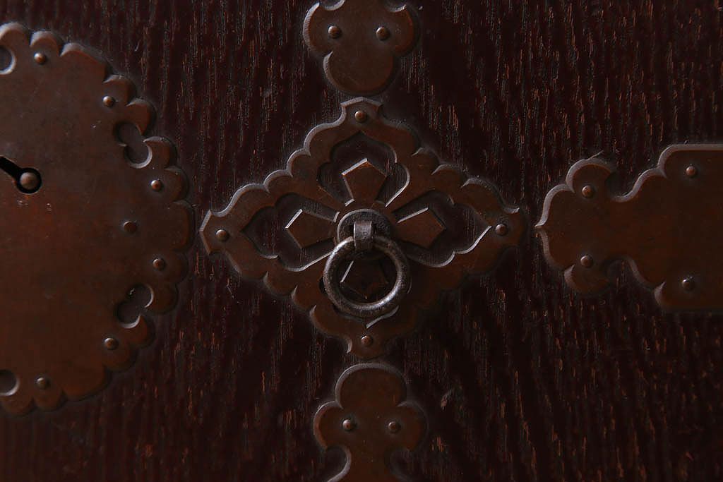 アンティーク家具　古民具・骨董　上手物　銅金具　関西衣装箪笥