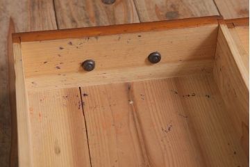 アンティーク家具　古い木製のアンティーク2杯小引き出し(1)