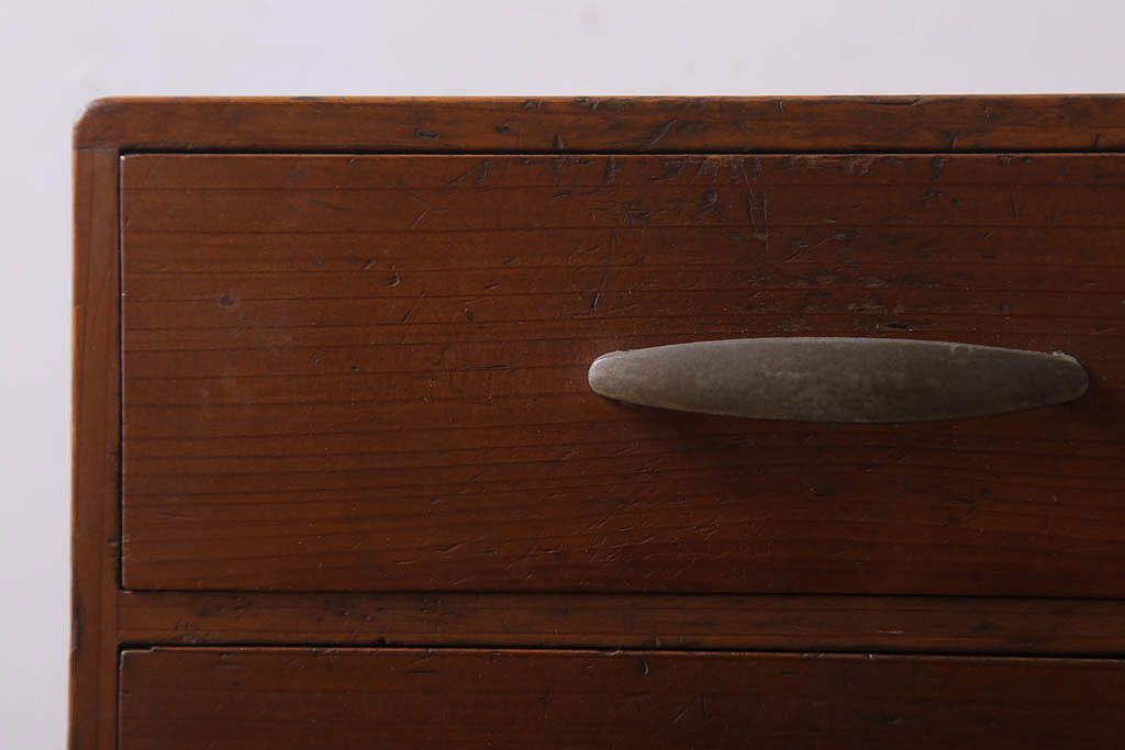 アンティーク家具　古い木製のアンティーク2杯小引き出し(1)