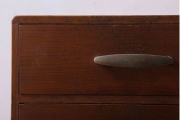 アンティーク家具　古い木製のアンティーク2杯小引き出し(1)