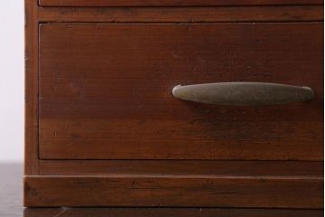 アンティーク家具　古い木製のアンティーク2杯小引き出し(1)