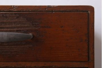 アンティーク家具　古い木製のアンティーク2杯小引き出し(2)