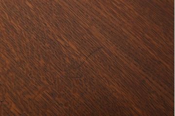 レトロ家具　昭和レトロ　古い木のシンプルな平机(デスク・作業台)(3)