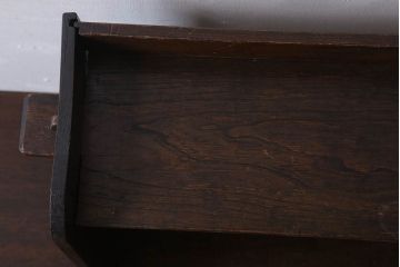 アンティーク雑貨　昭和レトロ　古い木のアンティーク本立て(2)