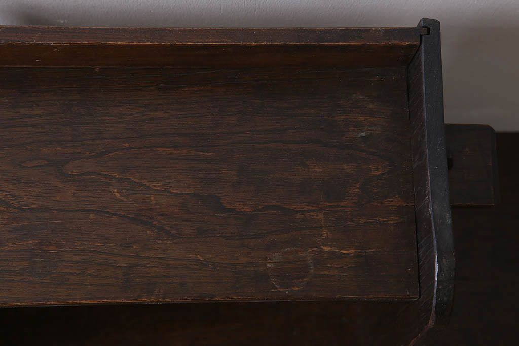 アンティーク雑貨　昭和レトロ　古い木のアンティーク本立て(2)