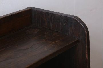 アンティーク雑貨　昭和レトロ　古い木のアンティーク本立て(2)