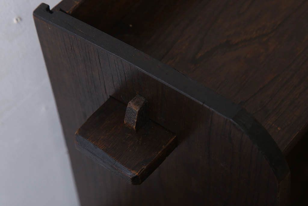 アンティーク雑貨　昭和レトロ　古い木のアンティーク本立て(2)