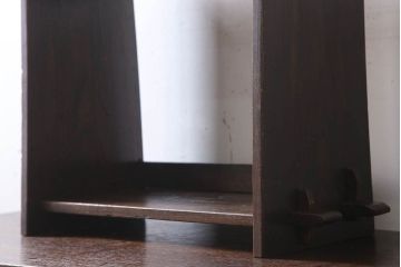 アンティーク雑貨　昭和レトロ　古い木のアンティーク本立て(2)