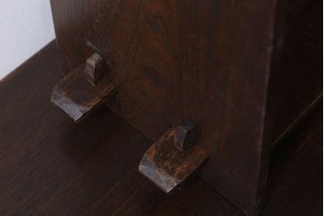 アンティーク雑貨　昭和レトロ　古い木のアンティーク本立て(2)