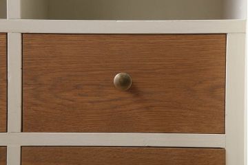 アンティーク家具　脚付き!モールガラス扉のアンティーク縦型収納棚