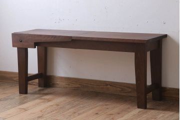 アンティーク家具　イギリスWinsor&Newton(ウィンザー&ニュートン)　クライドプラットホームイーゼル(ベンチ)