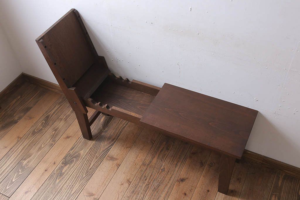 アンティーク家具　イギリスWinsor&Newton(ウィンザー&ニュートン)　クライドプラットホームイーゼル(ベンチ)