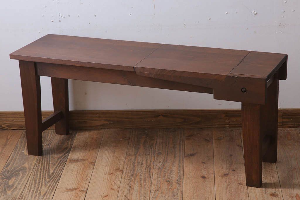 アンティーク家具　イギリスWinsor&Newton(ウィンザー&ニュートン)　クライドプラットホームイーゼル(ベンチ)