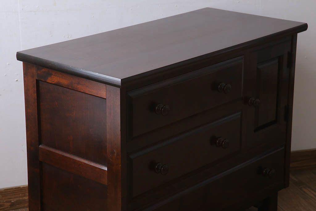 中古　北海道民芸家具　サイドボード(チェスト)