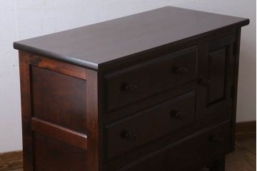 中古　北海道民芸家具　サイドボード(チェスト)
