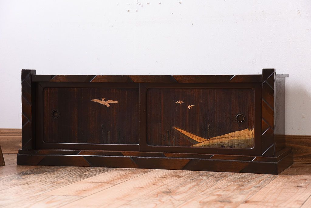 レトロ家具　昭和レトロ　小さなアンティーク置き床(置床)