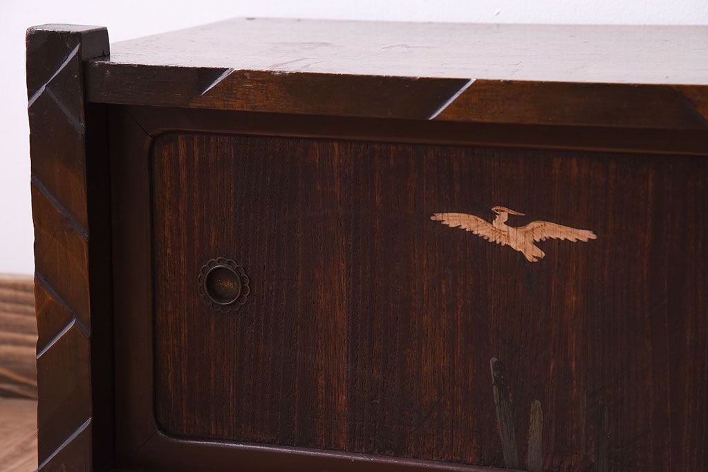 レトロ家具　置き床　置床　飾り棚　古道具　和家具　アンティーク　ヴィンテージ 置き床 和室 床の間 置床 茶道 飾り棚 和風 サイドボード