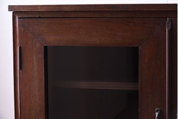 アンティーク家具　前面欅材!和製アンティークの引き出し付き収納棚