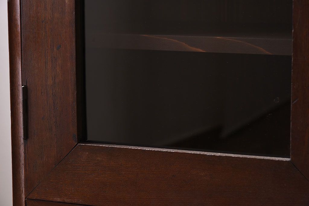 アンティーク家具　前面欅材!和製アンティークの引き出し付き収納棚