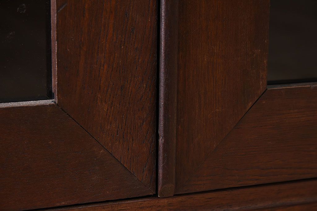 アンティーク家具　前面欅材!和製アンティークの引き出し付き収納棚