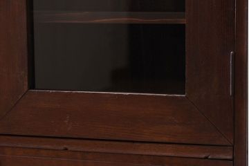 アンティーク家具　前面欅材!和製アンティークの引き出し付き収納棚