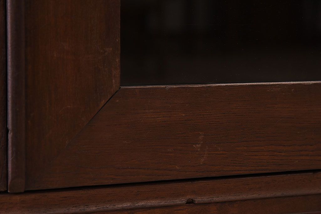 アンティーク家具　前面欅材!和製アンティークの引き出し付き収納棚