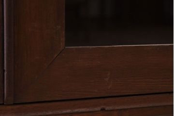 アンティーク家具　前面欅材!和製アンティークの引き出し付き収納棚