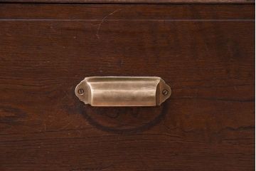 アンティーク家具　前面欅材!和製アンティークの引き出し付き収納棚