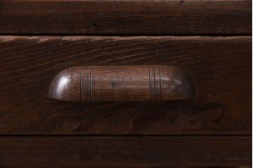 レトロ家具　古い木製のレトロでシンプルなアンティーク文机