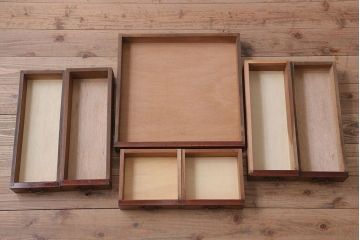 アンティーク家具　大正ロマン　高級品　古いカバ材製の和製アンティークドレッサー