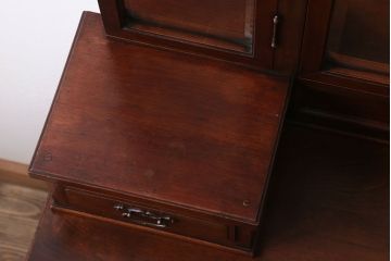 アンティーク家具　大正ロマン　高級品　古いカバ材製の和製アンティークドレッサー