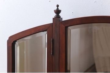 アンティーク家具　大正ロマン　高級品　古いカバ材製の和製アンティークドレッサー