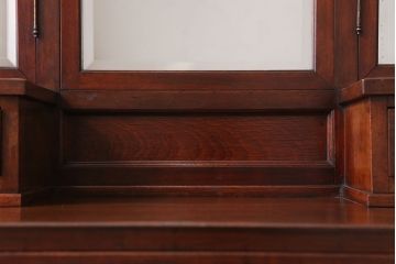 アンティーク家具　大正ロマン　高級品　古いカバ材製の和製アンティークドレッサー