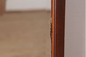アンティーク家具　大正ロマン　高級品　古いカバ材製の和製アンティークドレッサー