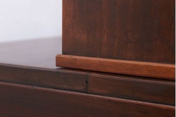 アンティーク家具　大正ロマン　高級品　古いカバ材製の和製アンティークドレッサー