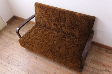 アンティーク家具　2人掛けアンティークアームソファ