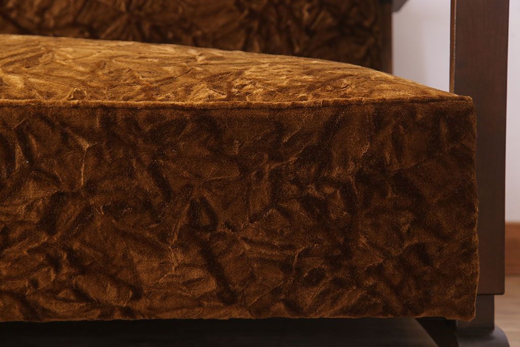 アンティーク家具　2人掛けアンティークアームソファ