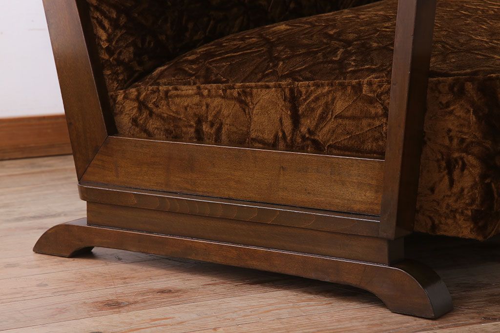 アンティーク家具　2人掛けアンティークアームソファ