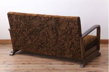 アンティーク家具　2人掛けアンティークアームソファ