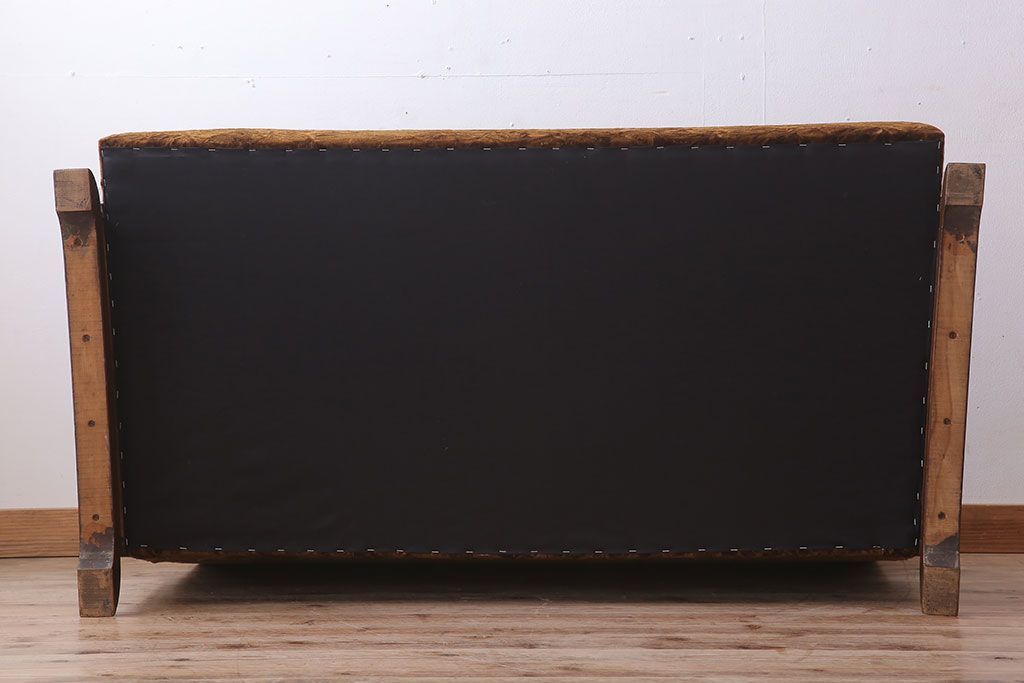 アンティーク家具　2人掛けアンティークアームソファ