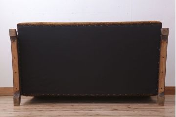 アンティーク家具　2人掛けアンティークアームソファ