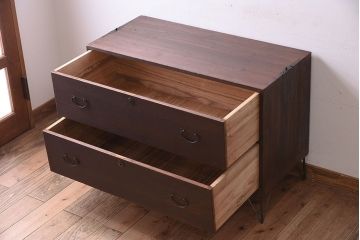 アンティーク家具　鉄脚付き!古い衣装箪笥ローボード