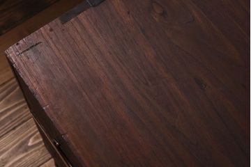 アンティーク家具　鉄脚付き!古い衣装箪笥ローボード