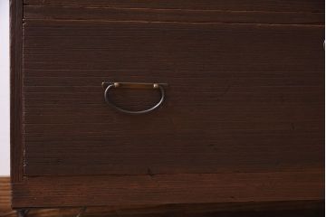 アンティーク家具　鉄脚付き!古い衣装箪笥ローボード