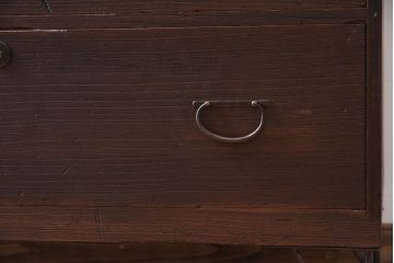 アンティーク家具　鉄脚付き!古い衣装箪笥ローボード