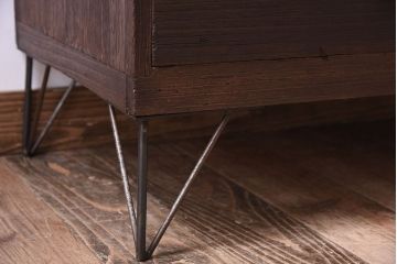 アンティーク家具　鉄脚付き!古い衣装箪笥ローボード