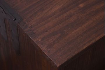 アンティーク家具　和製アンティーク　引き出し付き!鉄脚衣装箪笥ローボード(2)