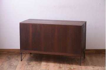 アンティーク家具　和製アンティーク　引き出し付き!鉄脚衣装箪笥ローボード(2)