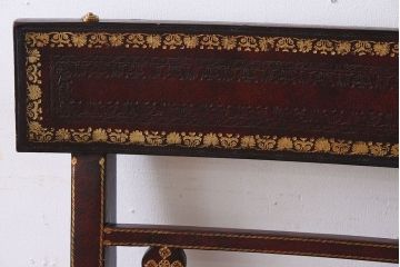 アンティーク家具　イギリス　MAITLAND-SMITH(メートランドスミス)　革張り　ステップチェア