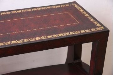 アンティーク家具　イギリス　MAITLAND-SMITH(メートランドスミス)　革張り　ステップチェア